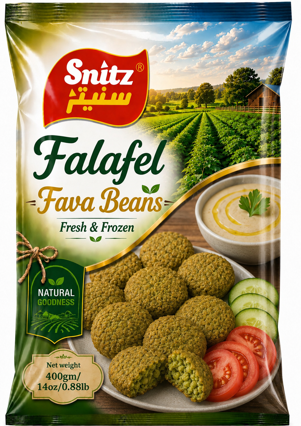 Snitz Falafel with Fava Beans